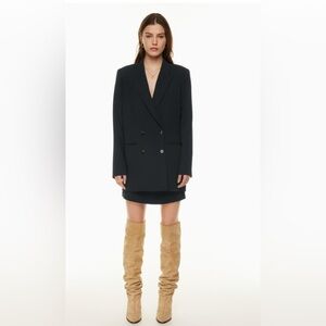 Wilfred Black Double-Breasted Blazer